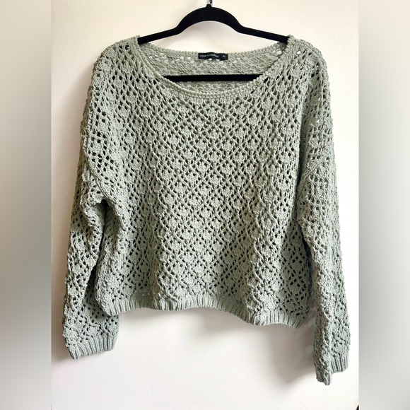 moon & madison Sweaters - Sage Green Knit Sweater